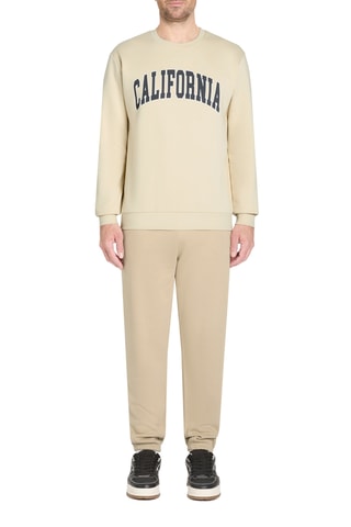 Calças de fato de treino oversize - Bege