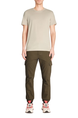 Calças cargo slim - Caqui