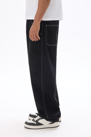 Calças de ganga baggy - Preto