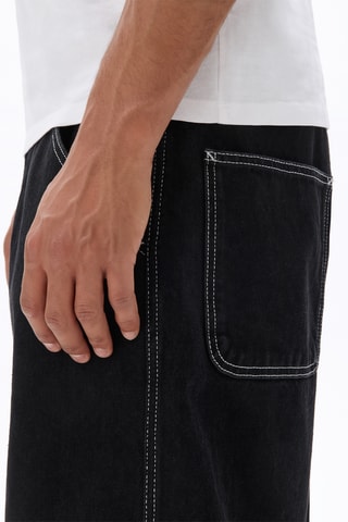 Calças de ganga baggy - Preto