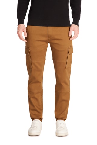 Calças cargo - Camel