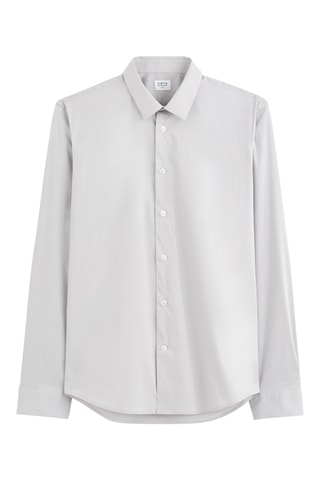 Camisa slim - Cinzento