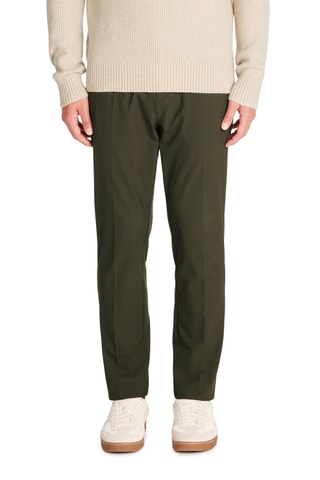 Calças straight - Caqui