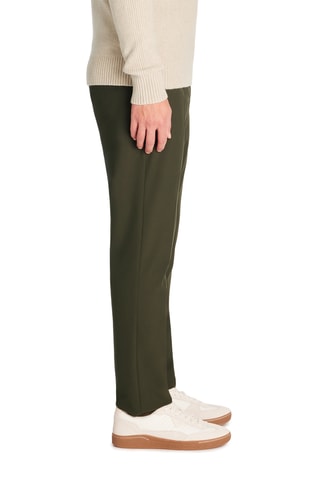 Calças straight - Caqui