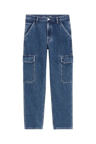 Calças de ganga loose - Azul