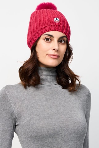 Gorro com pompom Montreal 2.0 - Rosa-escuro