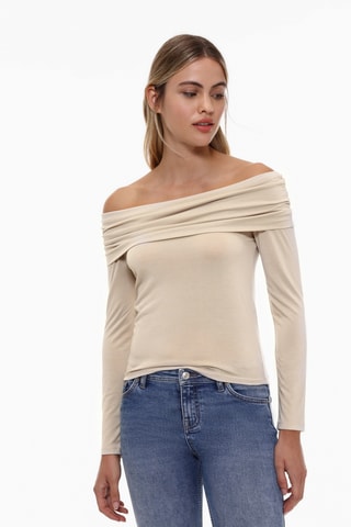 Top - Beige clair