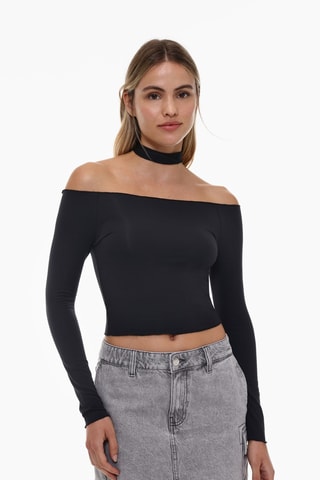 Crop top - Noir