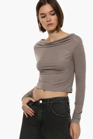 Crop top - Taupe