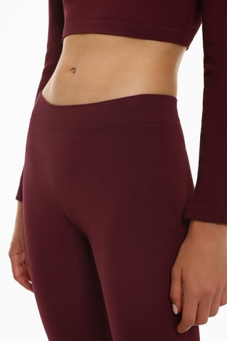 Legging taille haute - Bordeaux
