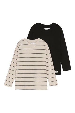 2 T-shirts - Ecru en Zwart