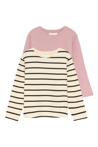 2 t-shirts - Vieux rose et beige clair