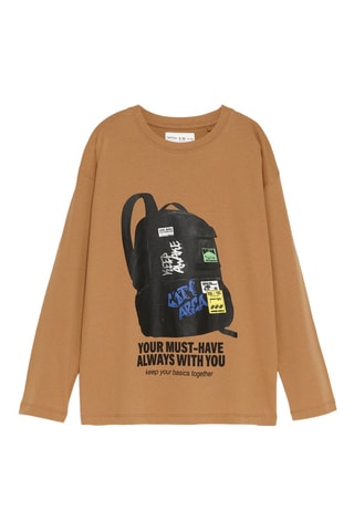 T-shirt - Lichtbruin