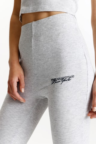 Pantalon flare - Gris clair chiné