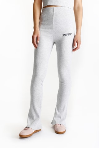 Pantalon flare - Gris clair chiné