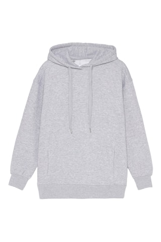 Sweat oversize - Gris chiné