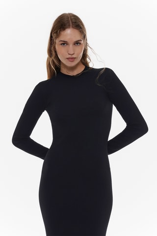 Robe fourreau - Noir