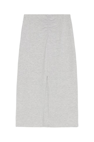 Jupe midi - Gris chiné