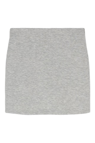 Jupe droite - Gris chiné