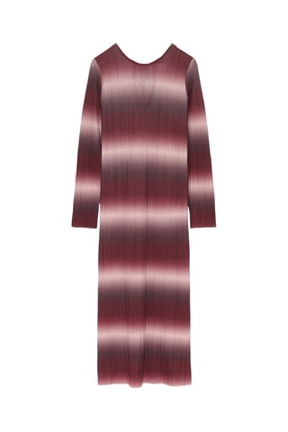 Robe droite tie and dye - Bordeaux et blanc