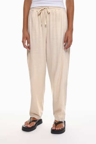 Pantalon taille haute - Ecru