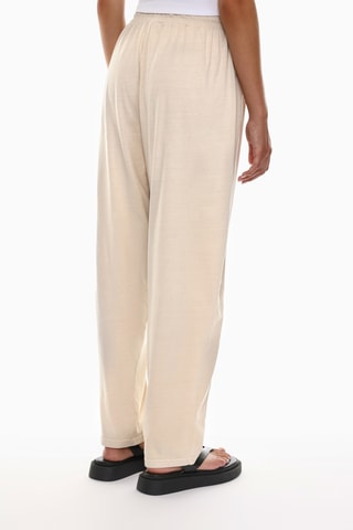 Pantalon taille haute - Ecru