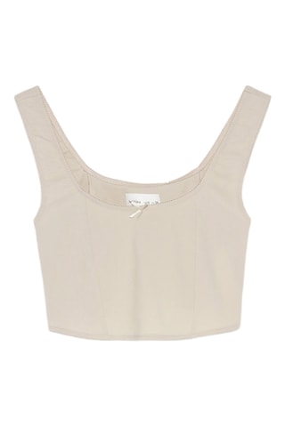 Crop top - Beige