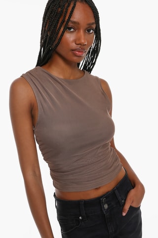 Crop top - Marron
