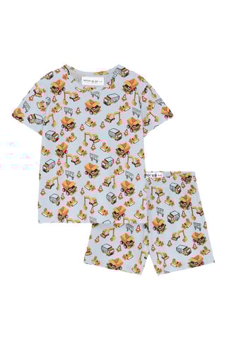 Pyjama - Gris et orange