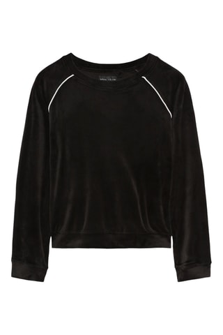 Sweat en velours - Noir