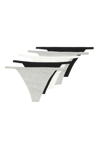 5 strings - Gris clair chiné et noir