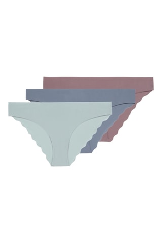 3 culottes - Marron et vert d’eau