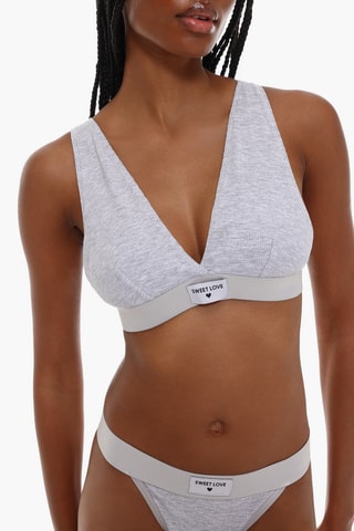 Soutien-gorge - Gris clair chiné