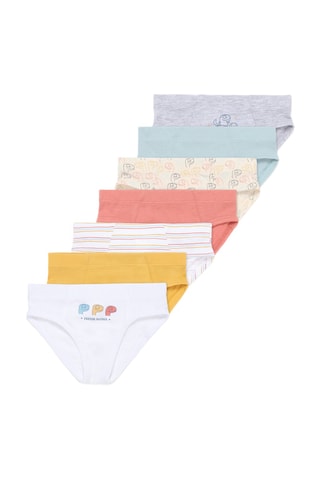 7 culottes - Blanc et jaune