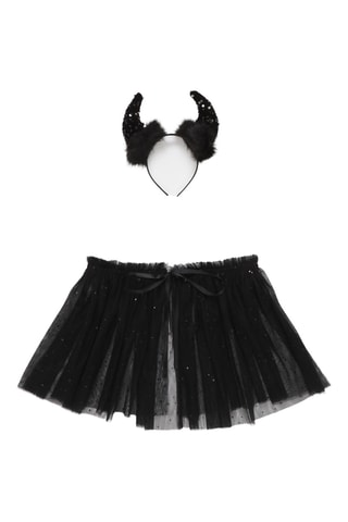 Serre-tête et jupe - Noir