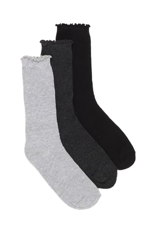 3 paires de chaussettes - Noir et gris