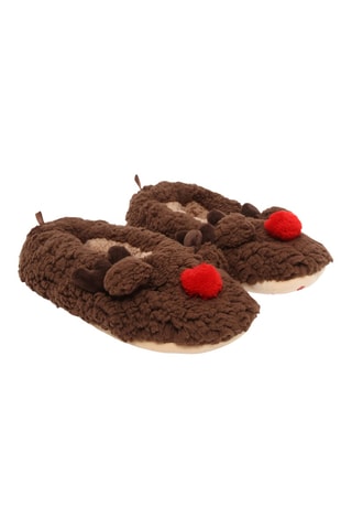 Chaussons fourrés - Marron