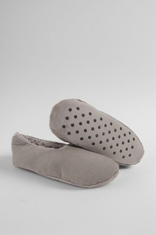 Chaussons fourrée - Gris clair