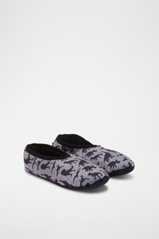 Pantoufles fourrées - Gris