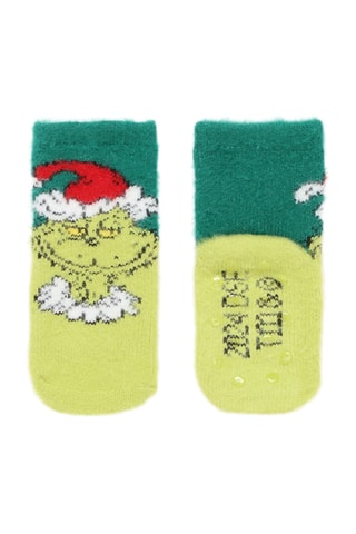 Chaussettes antidérapantes - Vert foncé