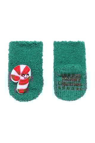 Chaussettes antidérapantes - Vert foncé