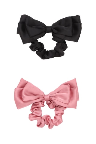 2 chouchous - Noir et rose