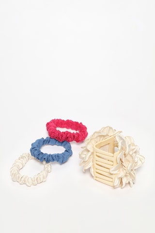 Ensemble 4 pièces - Blanc et bleu marine