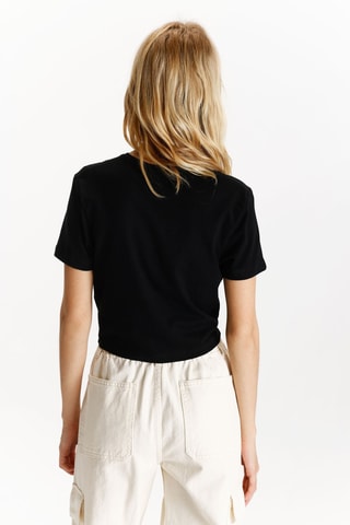 T-shirt cropped - Noir