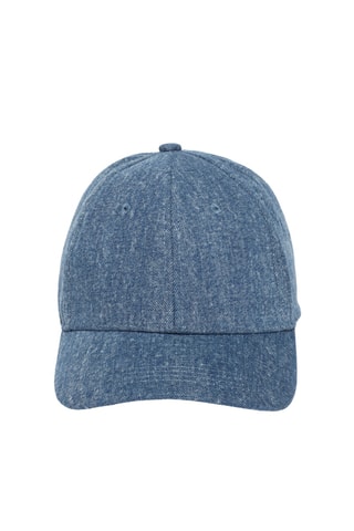 Casquette en jean - Bleu cobalt chiné