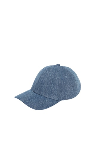 Casquette en jean - Bleu cobalt chiné