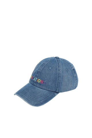 Casquette en jean - Bleu marine