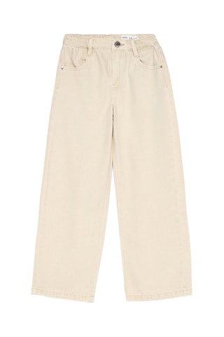 Jean wide legs - Beige clair