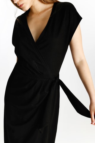 Robe portefeuille - Noir