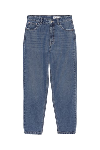 Jean mom taille haute - Bleu